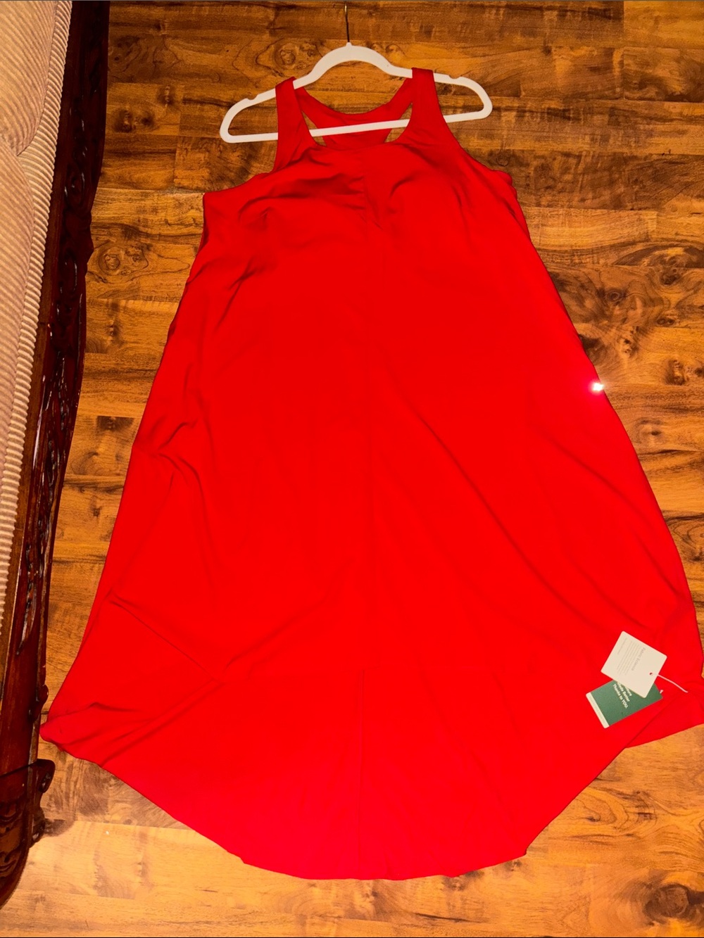 HALARA Red Asymmetrical Sleeveless Dress